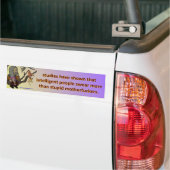 studies hebben aangetoond... bumpersticker (Op Truck)