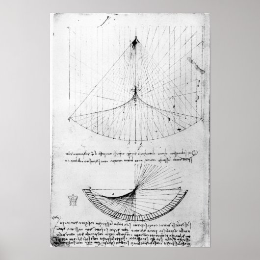 Studies naar concave spiegels met constante parabo poster (Voorkant)