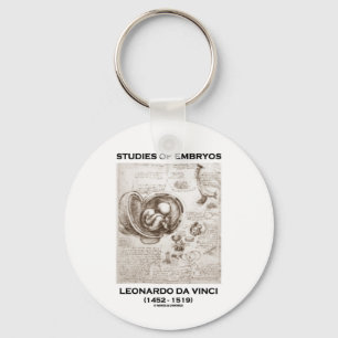 Studies naar embryo's (Leonardo da Vinci) Sleutelhanger