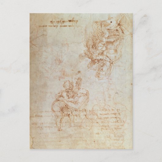 Studies over Madonna en het kind Briefkaart (Voorkant)
