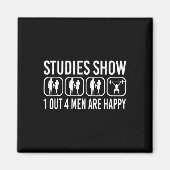 Studies Show Power Lifting Fitness Gym Bodybuildin Magneet (Voorkant)