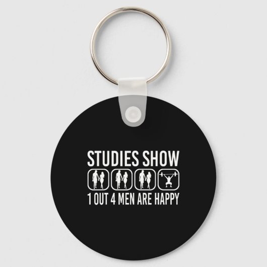 Studies Show Power Lifting Fitness Gym Bodybuildin Sleutelhanger (Voorkant)