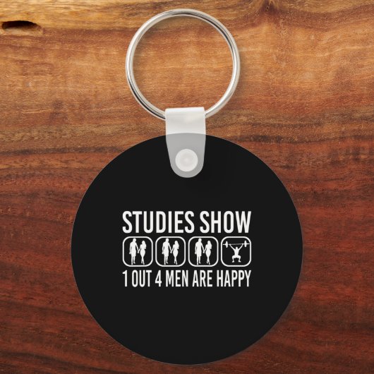 Studies Show Power Lifting Fitness Gym Bodybuildin Sleutelhanger (Voorkant)