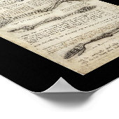 Studies van de Arm door Leonardo Da Vinci c. 1510 Poster (Hoek)