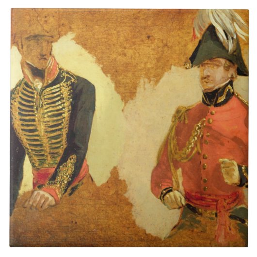 Studies van de Royal Horse Artillery Uniform, en v Tegeltje (Voorkant)