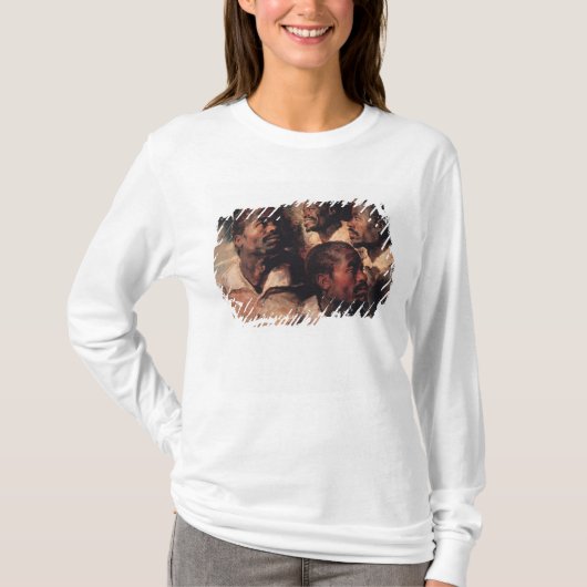 Studies van het hoofd van een neger t-shirt (Voorkant)