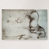 Studies van paarden – Leonardo da Vinci (1490) Legpuzzel (Horizontaal)