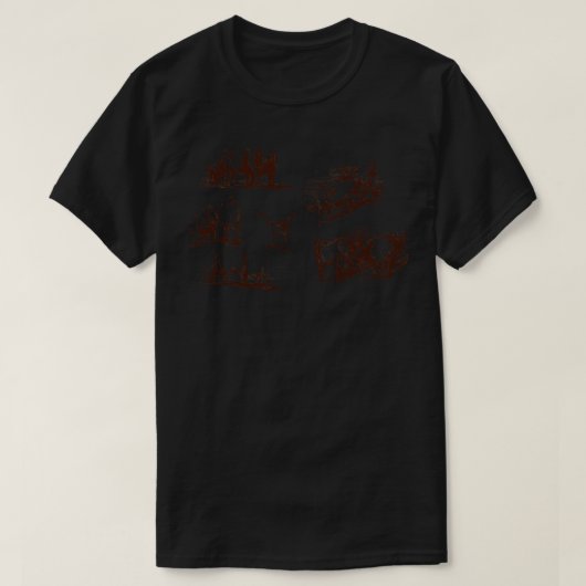 Studies van rundvee door John Singer Sargent T-shirt (Design voorkant)