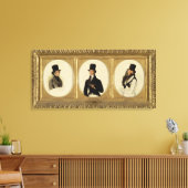 Studies voor de portretten van Lord Eglinton, Lord Canvas Afdruk (Insitu (Woonkamer))