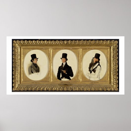 Studies voor de portretten van Lord Eglinton, Lord Poster (Voorkant)