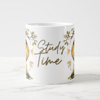 Studietijd esthetische typografie grote koffiekop