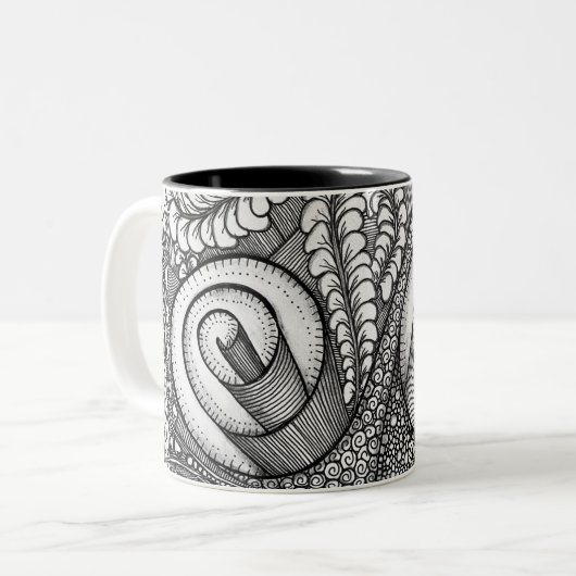 Studio 40: dubbelwervelige Mok (Voorkant links)