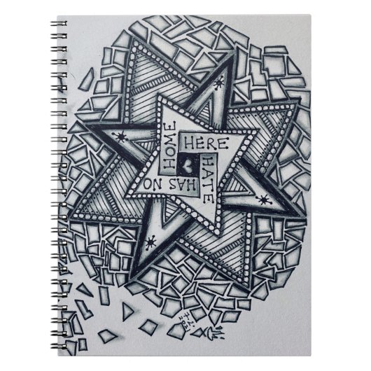 Studio 40: Hate Has No Home Here schriftblok Notitieboek (Voorkant)