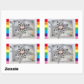 Studio 40: Liefde is liefde Rechthoekige Sticker (Vel)