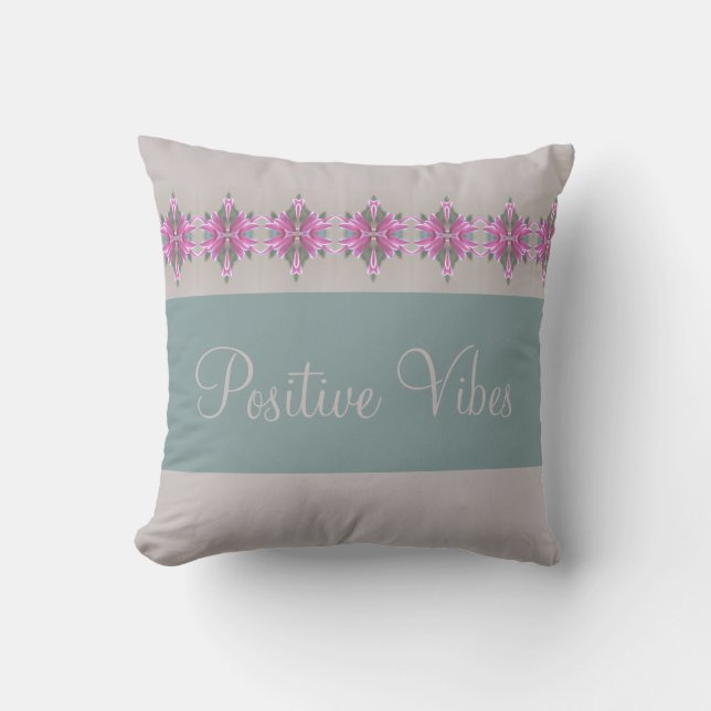 Studio Accent in grijs roze en Blauwgroen Kussen (Voorkant)