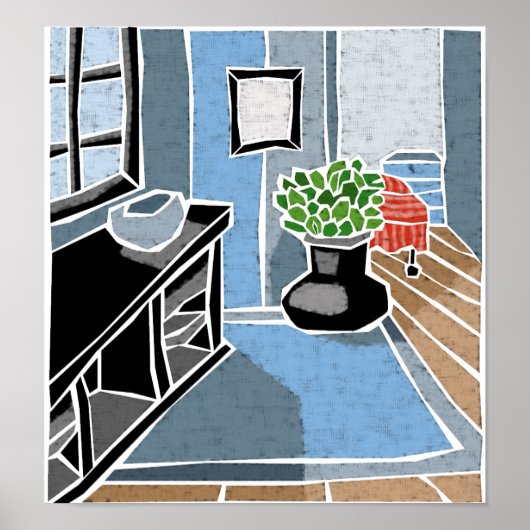 Studio-appartement Poster (Voorkant)