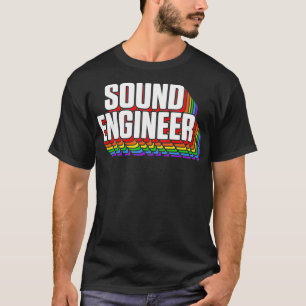 Studio Audio Engineer Leuk Sing Sound Guy Tech T-shirt