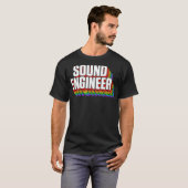 Studio Audio Engineer Leuk Sing Sound Guy Tech T-shirt (Voorkant volledig)