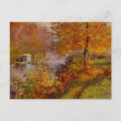 Studio Boat Autumn Claude Monet Briefkaart (Voorkant)