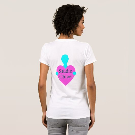 Studio Chloe Logo T-shirt - Damesmodel (Achterkant volledig)