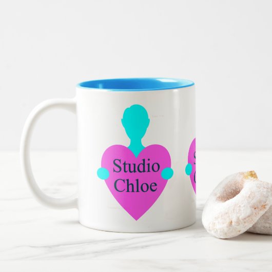 Studio Chloe Triple logo mug Tweekleurige Koffiemok (Met donut)