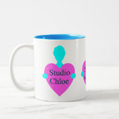 Studio Chloe Triple logo mug Tweekleurige Koffiemok (Links)
