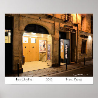 Studio Christine, Parijs Frankrijk Poster
