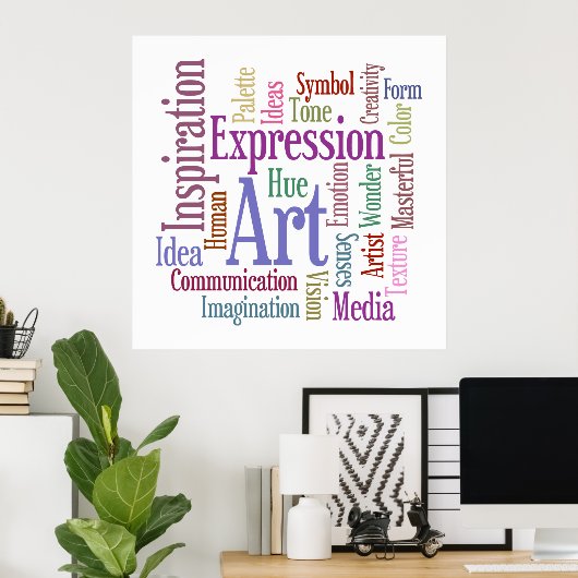 Studio Colorful Creative Inspirations van kunstena Poster (Thuiskantoor)