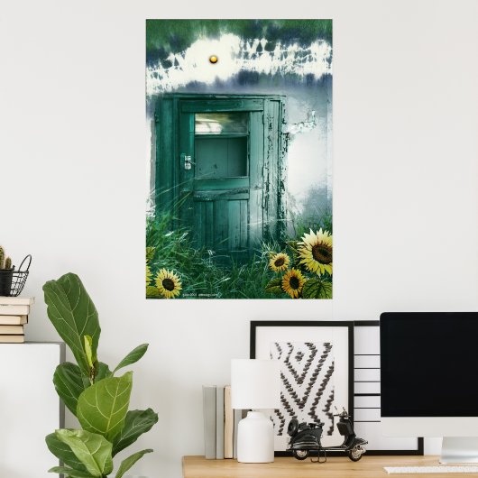 Studio door Gregory Gallo Poster (Thuiskantoor)