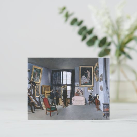 Studio en Rue de la Condamine | Fré dé ric Bazil Briefkaart (Staand voorkant)