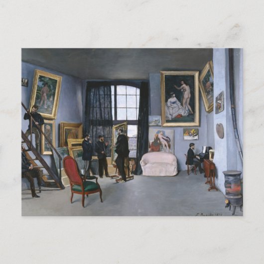 Studio en Rue de la Condamine | Fré dé ric Bazil Briefkaart (Voorkant)