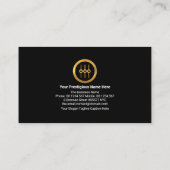 Studio-engineer met dynamometerfrequentie visitekaartje (Achterkant)