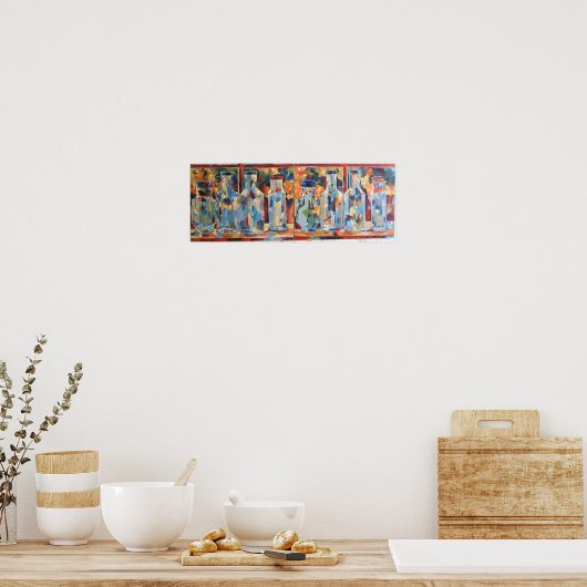 Studio-flessen Poster (Keuken)