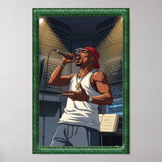 Studio Flow – Hip Hop Performance Art Poster (Voorkant)