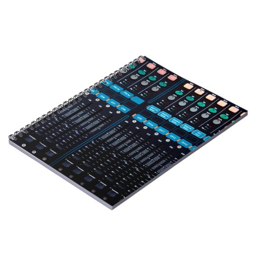Studio-geluidmixer, technologie-uitrusting voor be notitieboek (Linkerzijde)