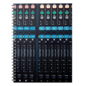 Studio-geluidmixer, technologie-uitrusting voor be notitieboek (Voorkant)