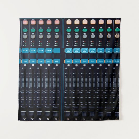 Studio-geluidmixer, technologie-uitrusting voor be wandkleed (Voorkant)