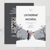 Studio Ghibli stijl gepersonaliseerde bruiloft uit Kaart (Voorkant / Achterkant)