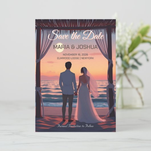 Studio Ghibli Style De uitnodigingsdatum opslaan Save The Date (Staand voorkant)