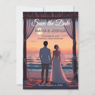 Studio Ghibli Style De uitnodigingsdatum opslaan Save The Date