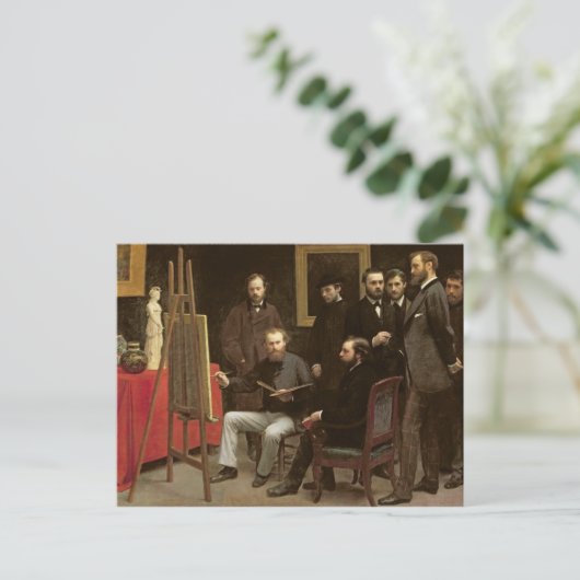 Studio in Batignolles, 1870 Briefkaart (Staand voorkant)