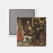 Studio in Batignolles, 1870 Magneet (Voorkant / Achterkant)