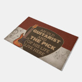 Studio mat, Gepersonaliseerd gitaardoormat Deurmat (Schuin)