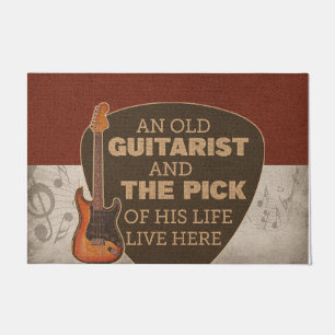 Studio mat, Gepersonaliseerd gitaardoormat Deurmat