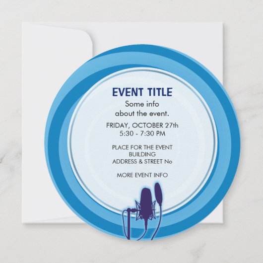 Studio-microfoon Kaart (Achterkant)