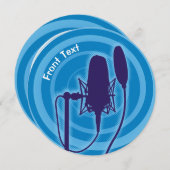 Studio-microfoon Kaart (Voorkant / Achterkant)