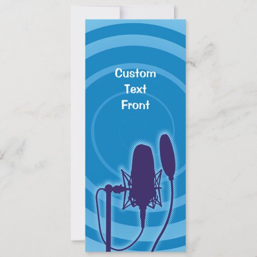 Studio-microfoon Kaart (Voorkant)