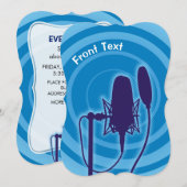 Studio-microfoon Kaart (Voorkant / Achterkant)