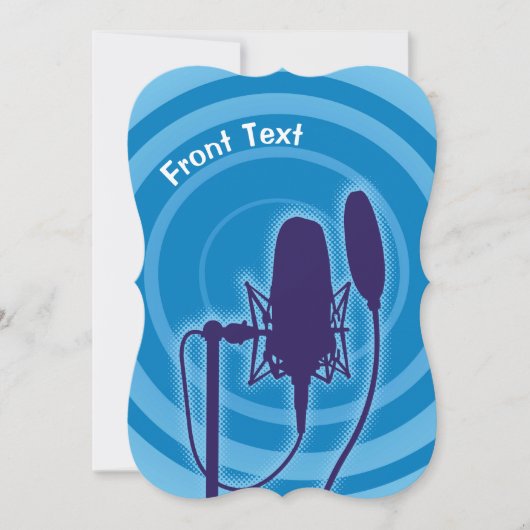 Studio-microfoon Kaart (Voorkant)