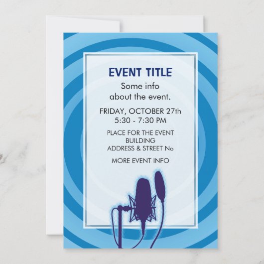 Studio-microfoon Kaart (Achterkant)